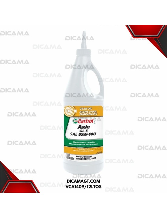ACEITE LITRO 85W140 AXLE GL-5 CASTROL VCA1409/12LTOS