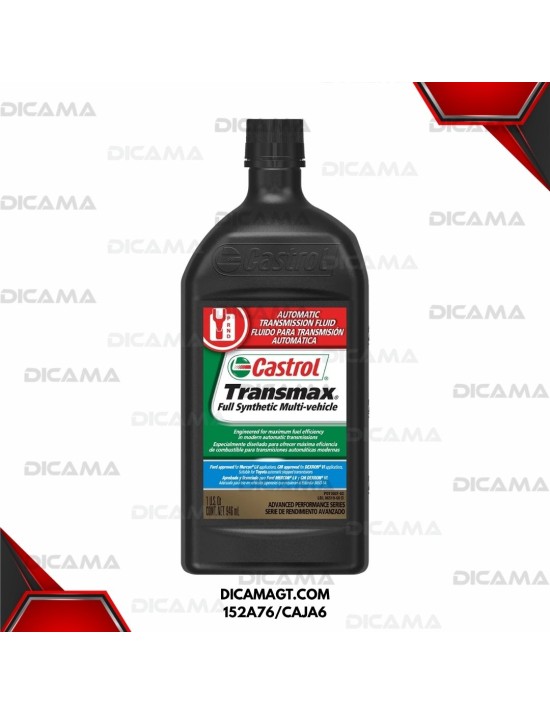 ACEITE LITRO ATF MULTI VEHICULO FULL SYNTHEC CASTROL 152A76/CAJA6