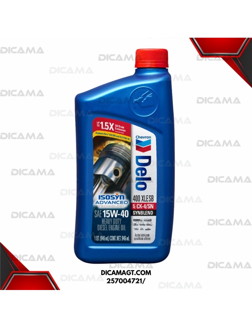 ACEITE LITRO 15W40 DELO 400 XLE SB CK4 CHEVRON 257004721/
