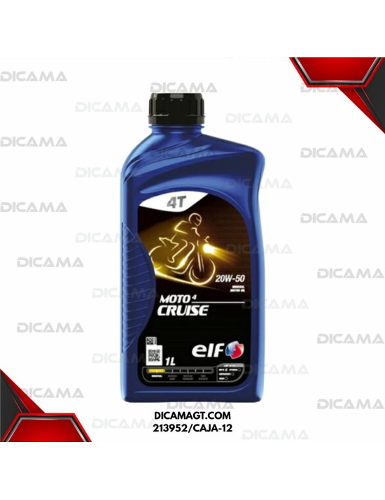ACEITE LITRO 20W50 4T JASO ELF 213952/