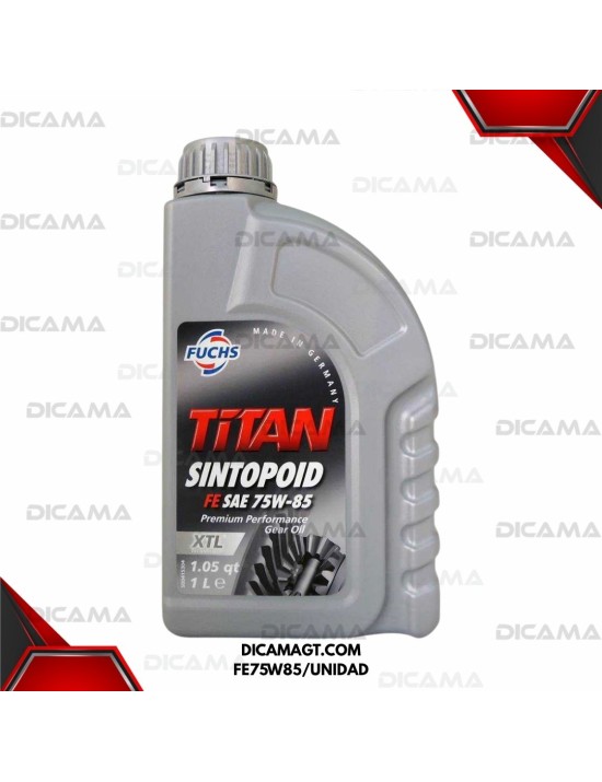 ACEITE LITRO75W85 TITAN SINTOPOID FE GEAR FUCHS FE75W85/UNIDAD