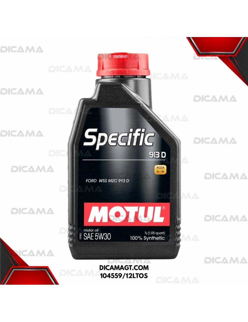 ACEITE LITRO 5W30 SPECIFIC FORD 913D MOTUL 104559/12LTOS