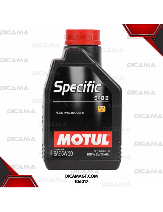 ACEITE LITRO 5W20 SPECIFIC 948B 100% SYNTHÈSE MOTUL 106317