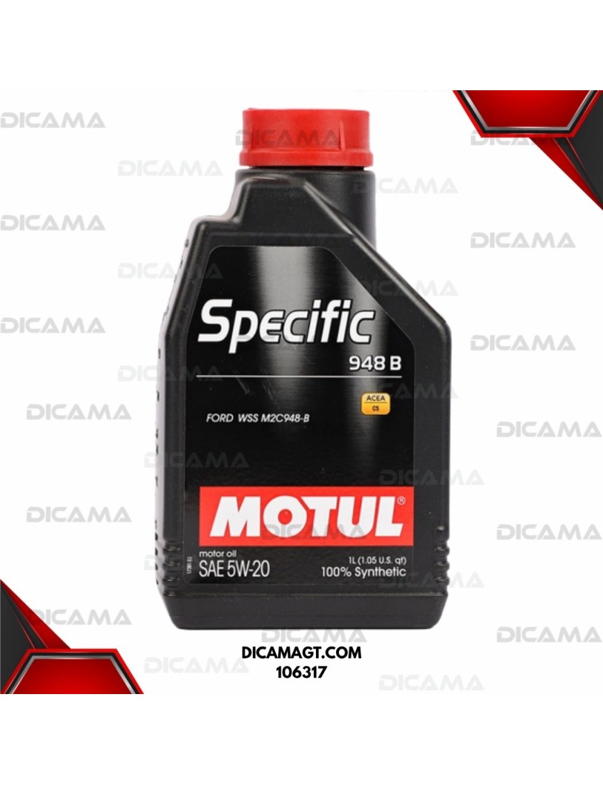 ACEITE LITRO 5W20 SPECIFIC 948B 100% SYNTHÈSE MOTUL 106317