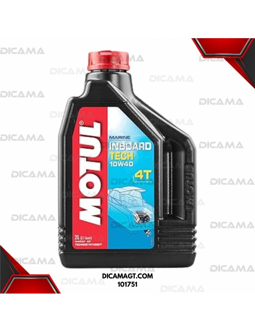ACEITE LITRO 10W40 (2) 4T INBOARD TECH MOTO ACUATICA MOTUL 101751