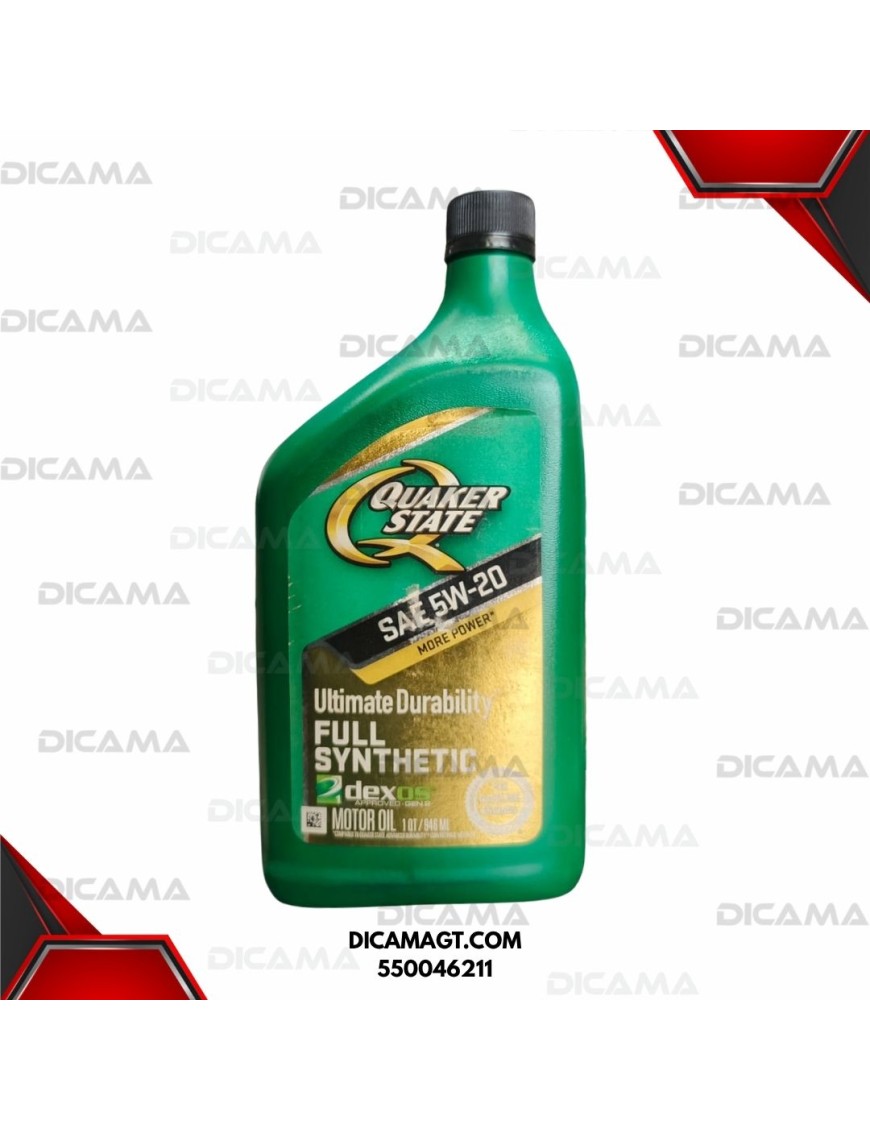 ACEITE LITRO 5W20 ULTIM DURABILITY EURO ENGINE QUAKER STATE 550046211