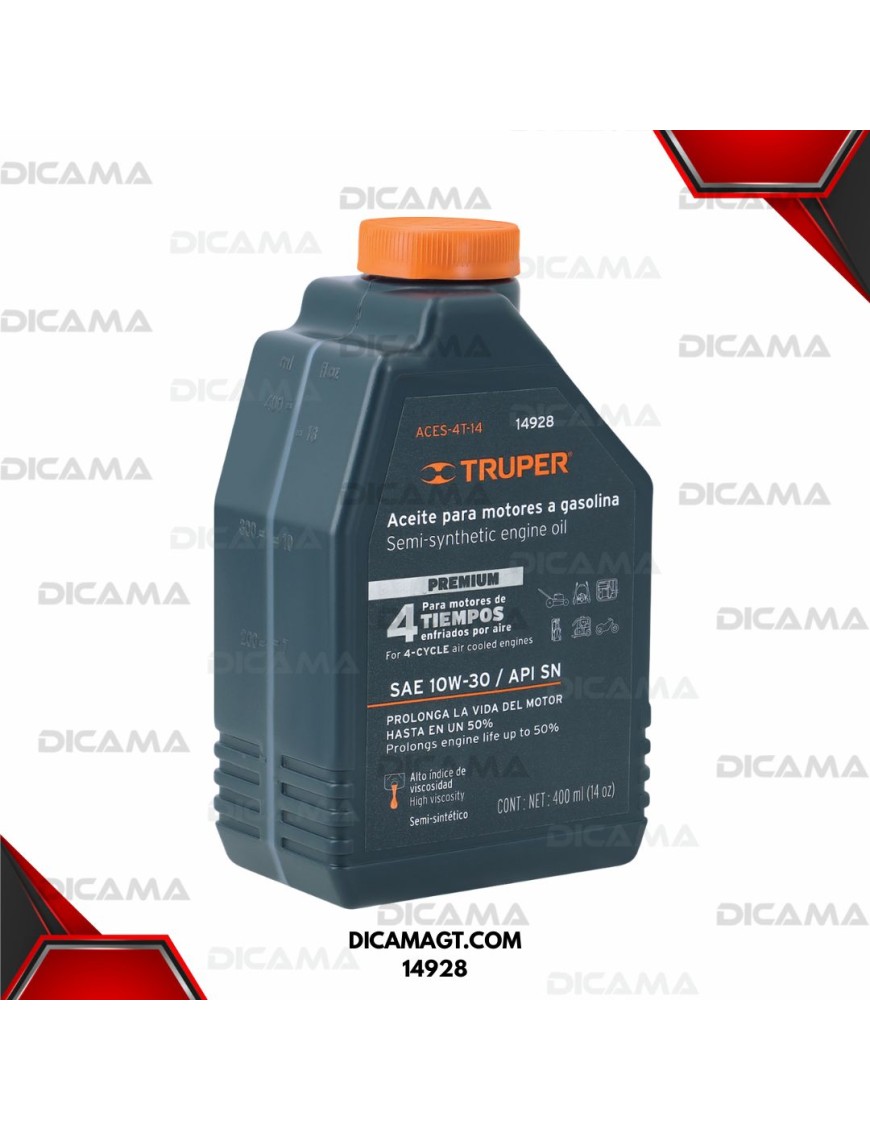 ACEITE 1/2 LITRO 10W30 GENERADORES MOTORES ESTACIONARIOS TRUPER 14928
