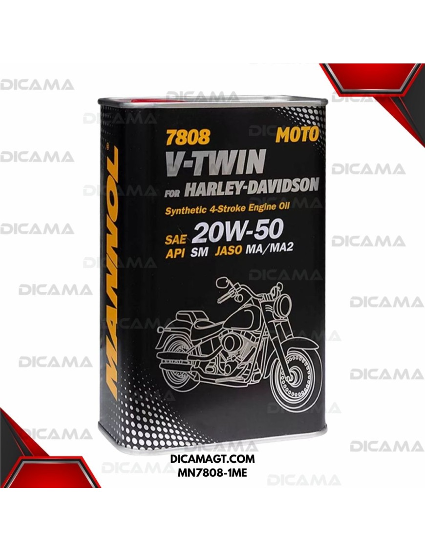 ACEITE LITRO 20W50 4T V-TWIN HARLEY DAVISON MANNOL MN7808-1ME/