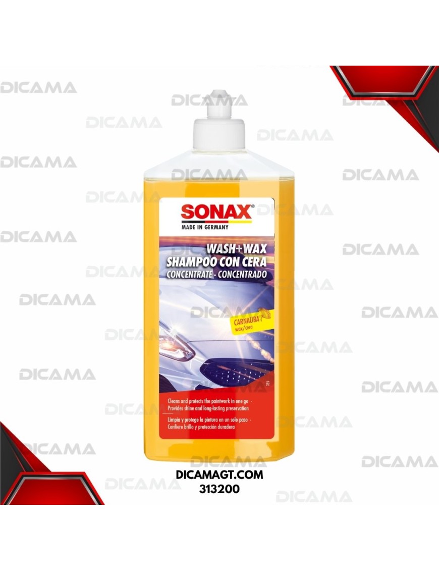 LITRO SHAMPO CON CERA 500ML SONAX 313200