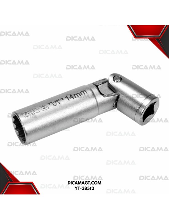 COPA PARA CANDELA ARTICULADA 14MM 3/8 YATO YT-38512