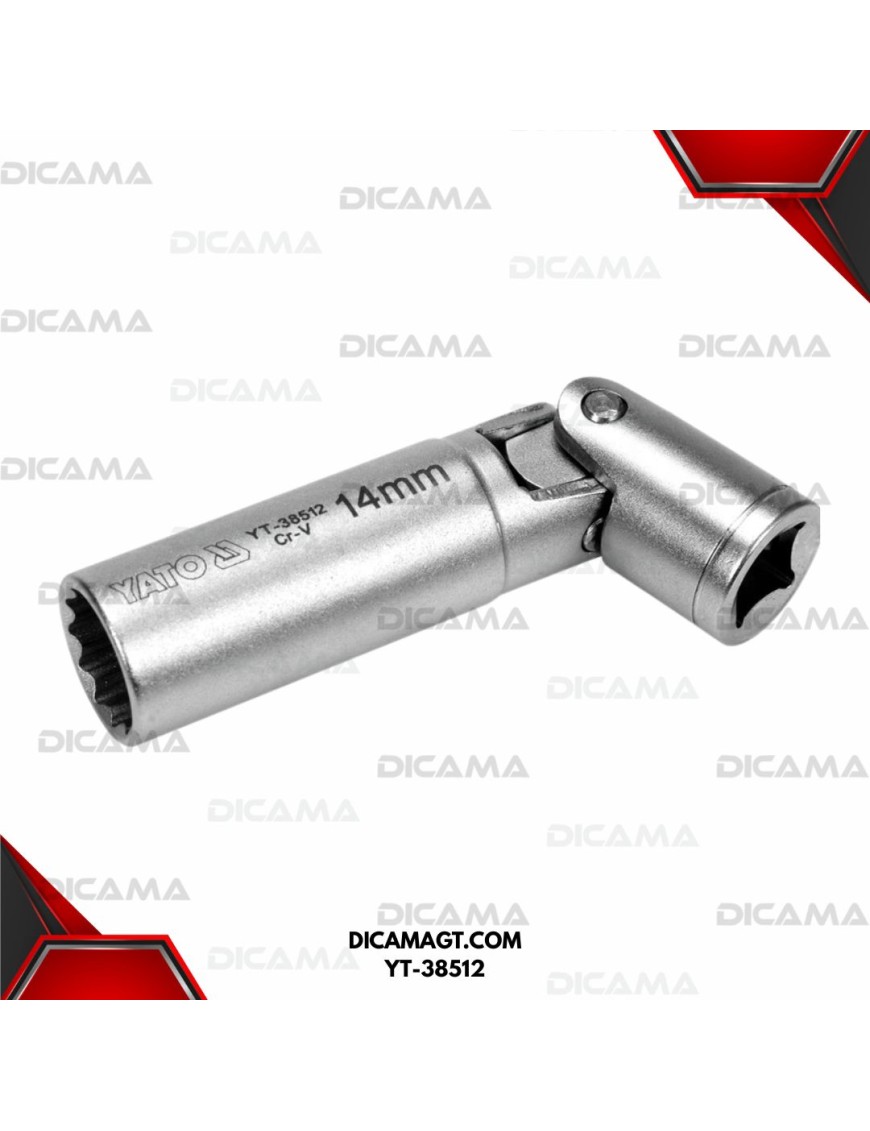 COPA PARA CANDELA ARTICULADA 14MM 3/8 YATO YT-38512