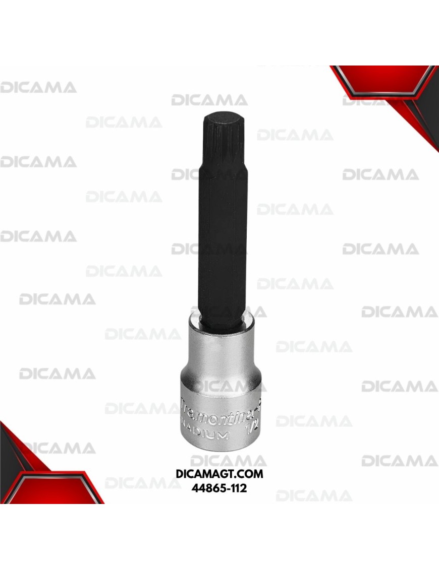 COPA RAIZ 1/2 12MM PUNTA LARGA MULTIDENTADA TRAMONTINA 44865-112