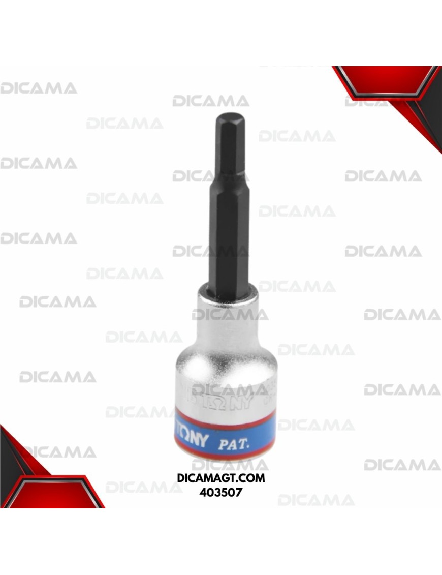 COPA  RAIZ 1/2 80 MM H7 PUNTA HEXAGONAL KING TONY 403507