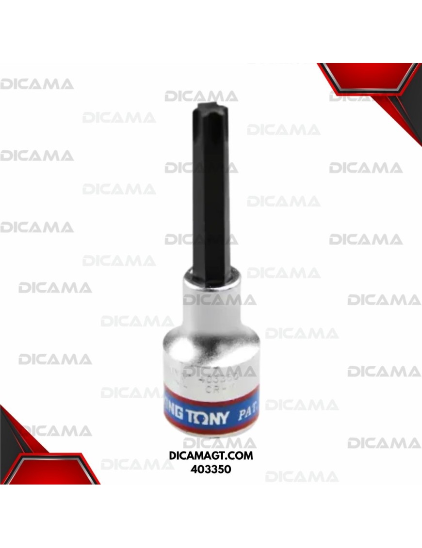 COPA RAIZ 1/2 80 MM T-50 PUNTA TORX KING TONY 403350
