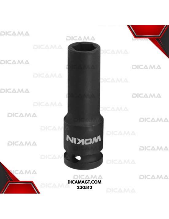 COPA RAIZ 1/2 12MM IMPACTO LARGA 6 PUNTAS WOKIN 230512