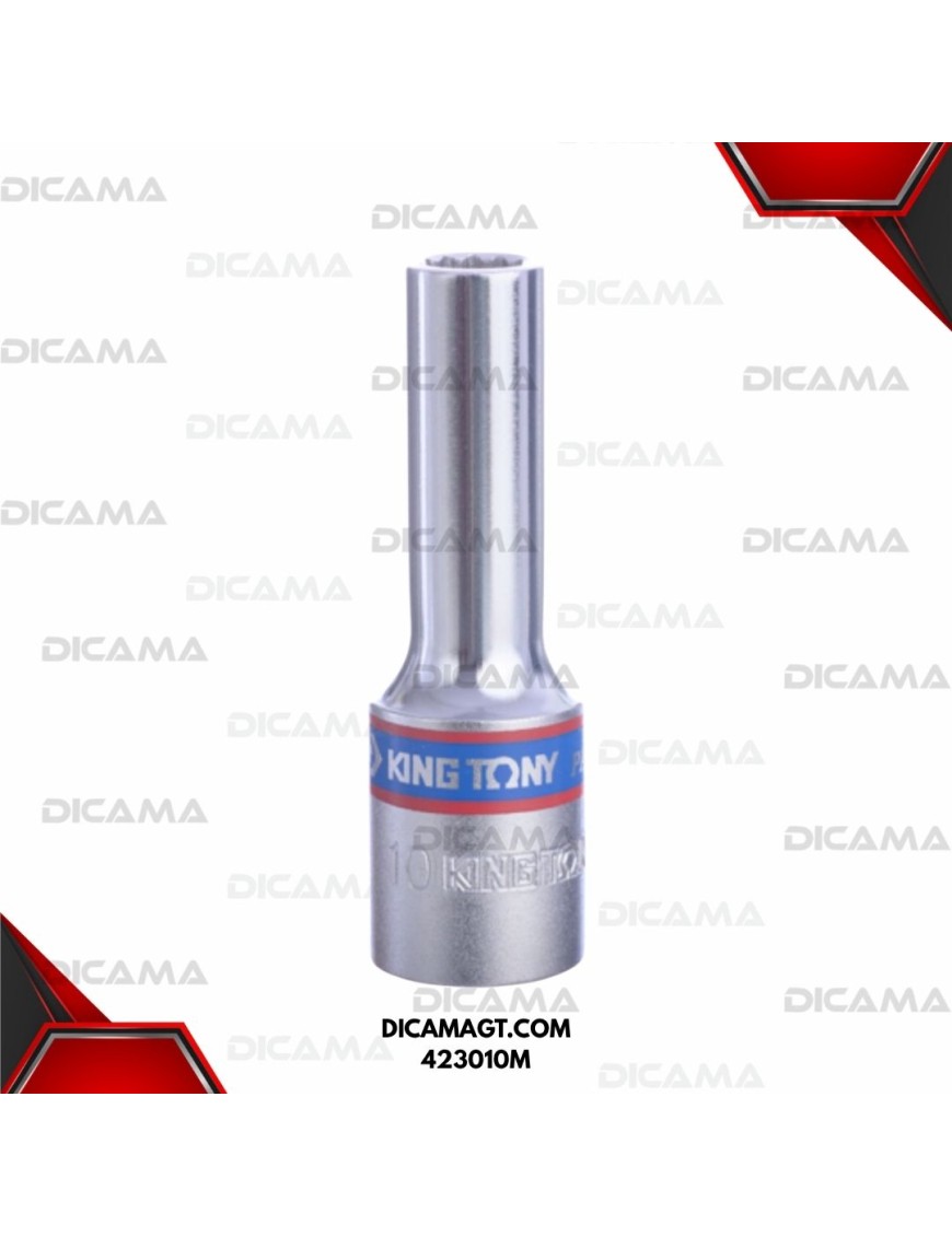 COPA RAIZ 1/2 10MM LARGA 12PTS KING TONY 423010M
