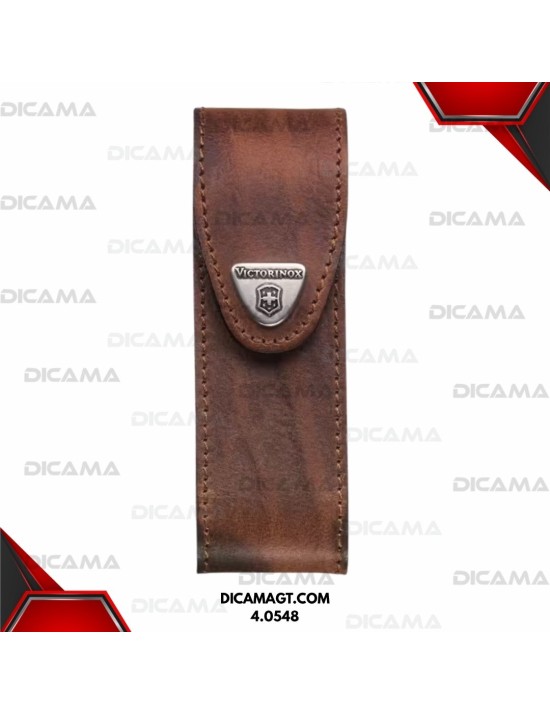 ESTUCHE 4-6 DIVISIONES, VELCRO CUERO CAFE VICTORINOX 4.0548