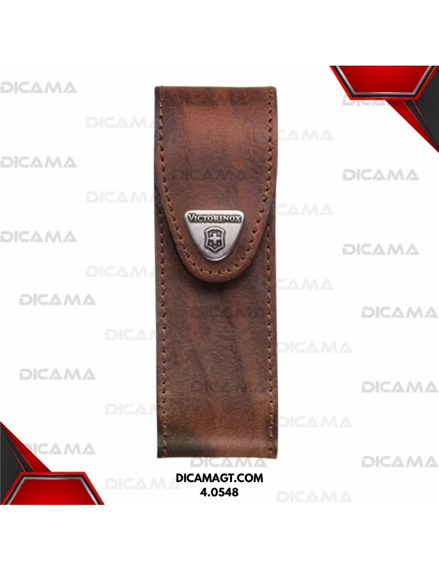 ESTUCHE 4-6 DIVISIONES, VELCRO CUERO CAFE VICTORINOX 4.0548