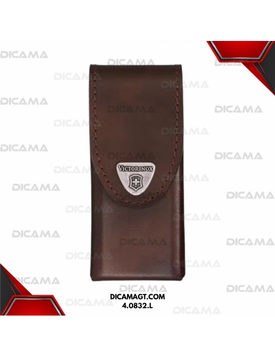 ESTUCHE CAFE CUERO SPIRIT PLUS VICTORINOX 4.0832.L