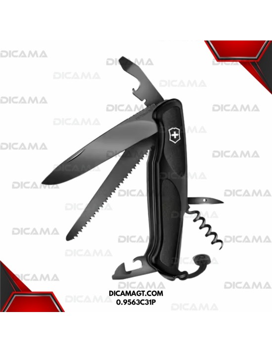 NAVAJA NEGRA 130MM RANGERGRIP 55 ONYX 6/1 VICTORINOX 0.9563C31P