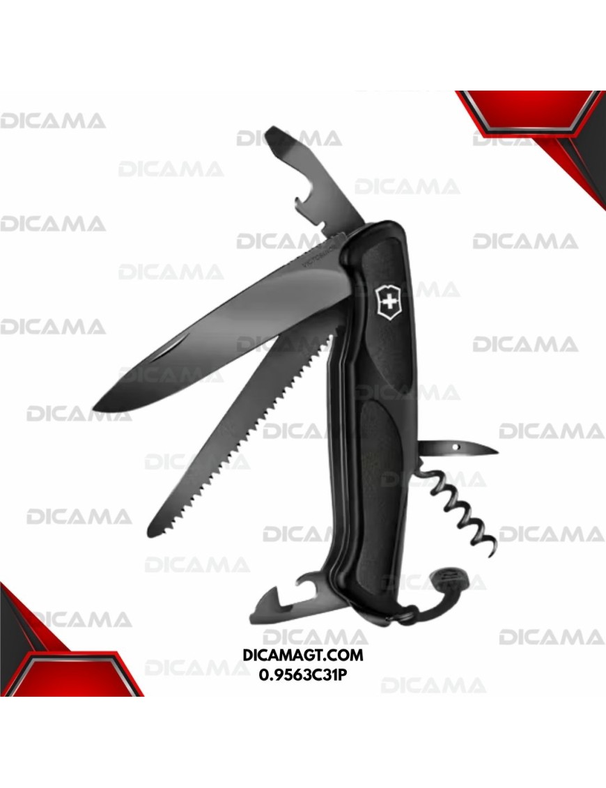 NAVAJA NEGRA 130MM RANGERGRIP 55 ONYX 6/1 VICTORINOX 0.9563C31P