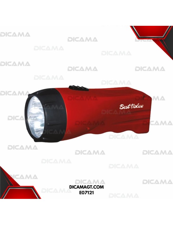 LINTERNA DE MANO LED  RECARGABLE 50 LM BEST VALUE E07121