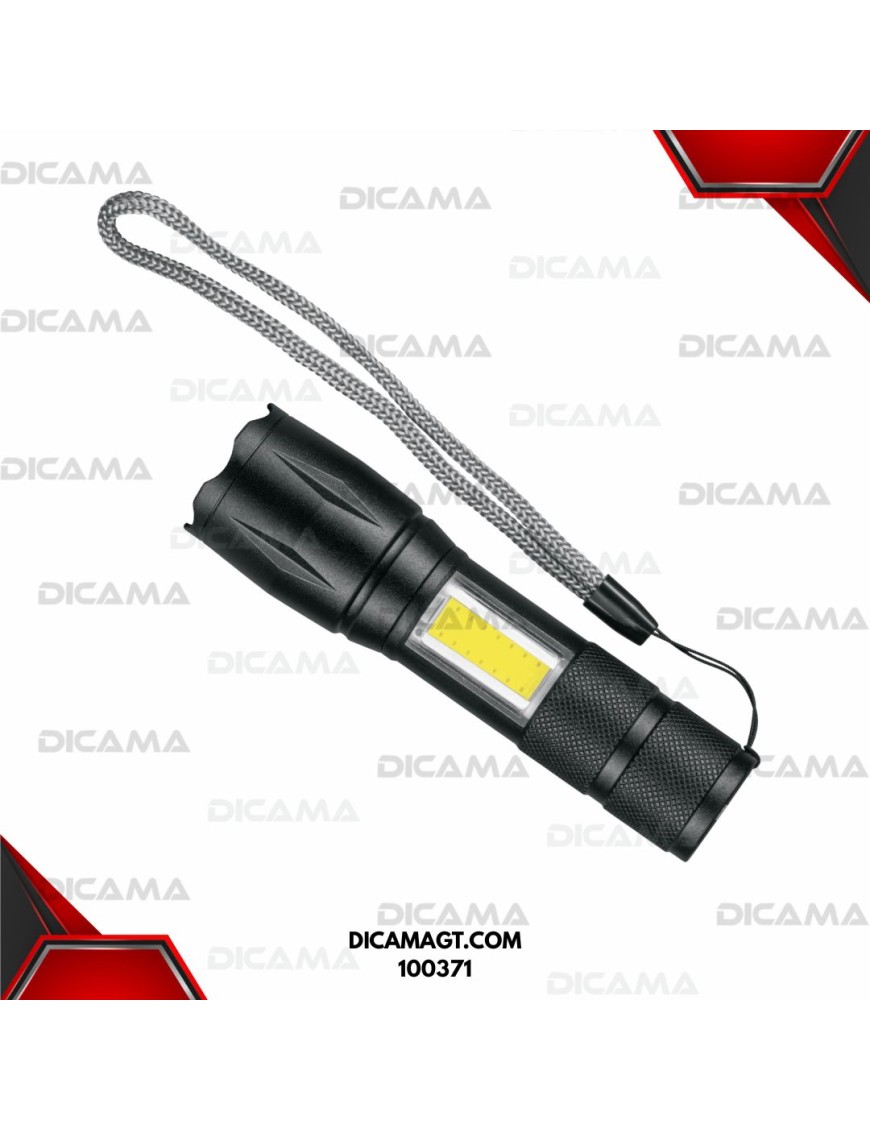 LINTERNA DE MANO LED 270 LM RECARGABLE  CON LUZ DE EMERGENCIA TRUPER 100371