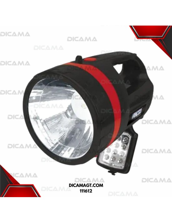 LINTERNA PARA APAGONES CON LED 2W + 12 LEDS LATERALES (2500 MAH) AKSI 111612
