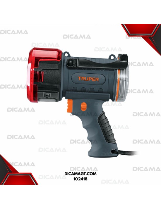 LINTERNA TIPO PISTOLA LED 2,000 LM RECARGABLE TRUPER 102418
