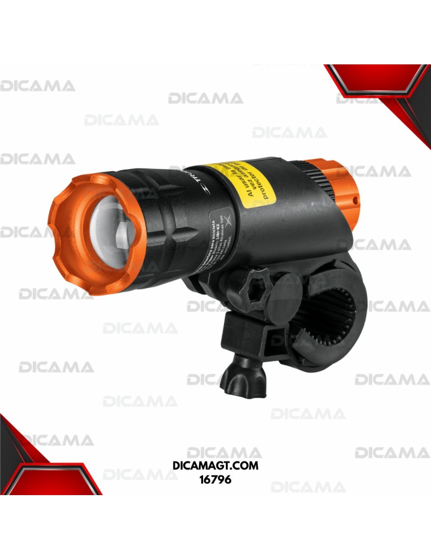 LINTERNA PARA BICICLETA 140 LM DEL TRUPER 16796