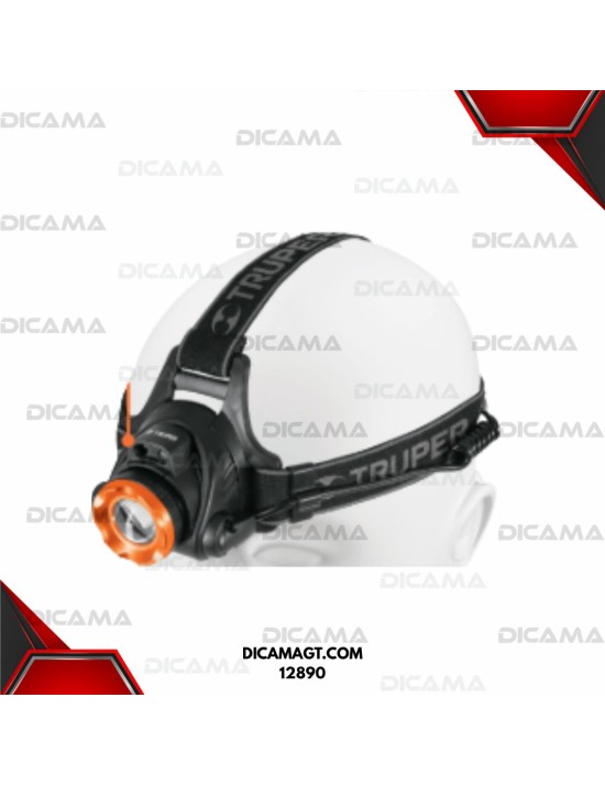 LINTERNA DE CABEZA LED 300 LM RECARGABLE TRUPER 12890
