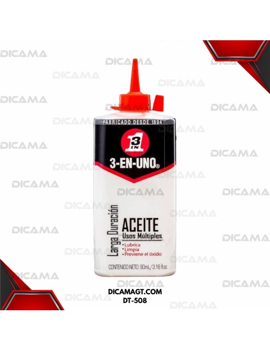 LUBRICANTE 3-IN-ONE ACEITE MULTIPROPOSITO 3 ONZA 3EN1 DT-508