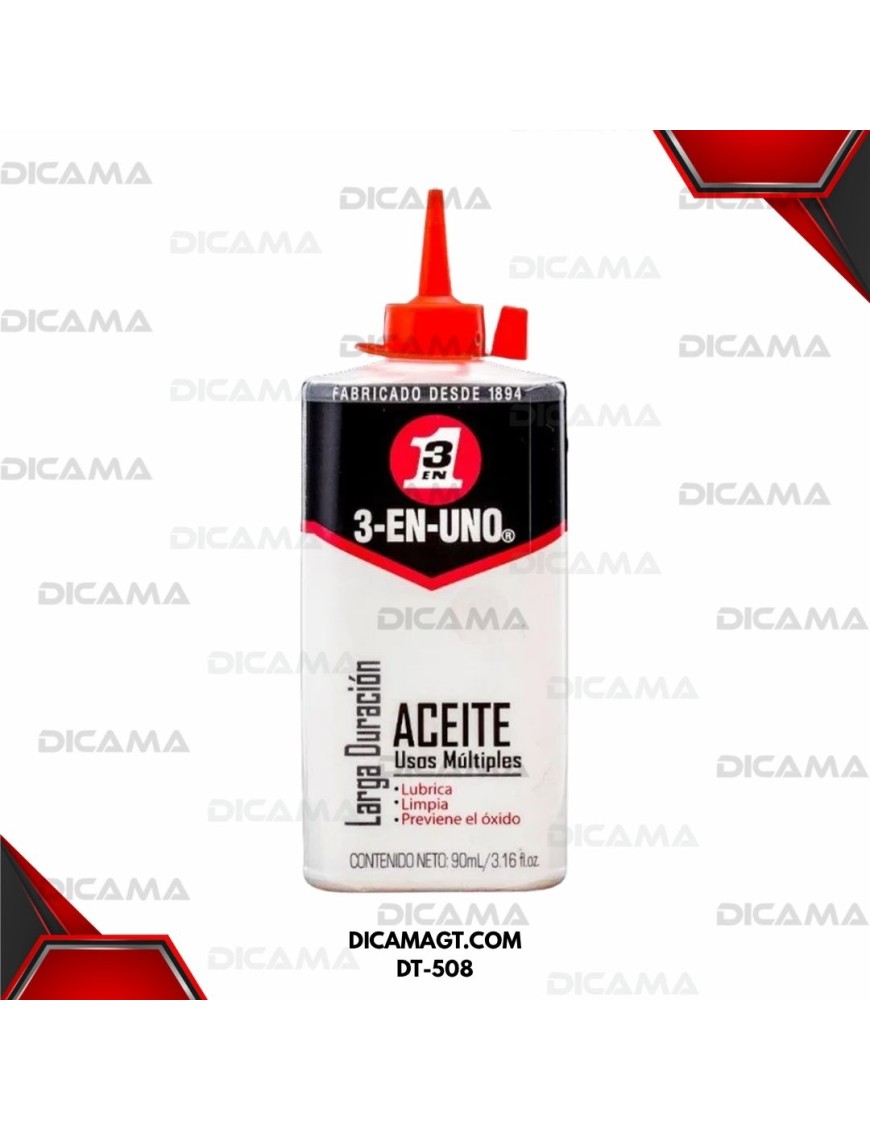 LUBRICANTE 3-IN-ONE ACEITE MULTIPROPOSITO 3 ONZA 3EN1 DT-508