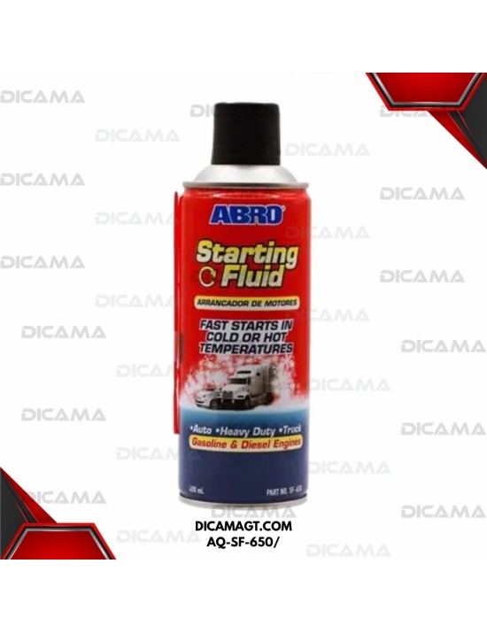 LIQUIDO DE ARRANQUE (ETER) STARTING FLUID ABRO AQ-SF-650/