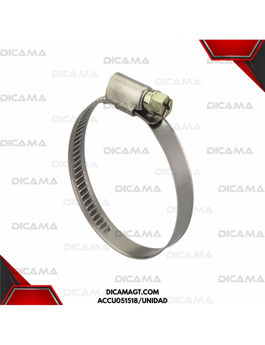 ABRAZADERA 4 ACERO INOXIDABLE PREMIUM CHINO ACCU051518/UNIDAD