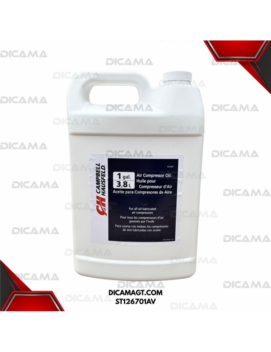 ACEITE PARA COMPRESOR GALON 3.8 LITROS ISO 100 CAMPBELL HAUSFELD ST126701AV