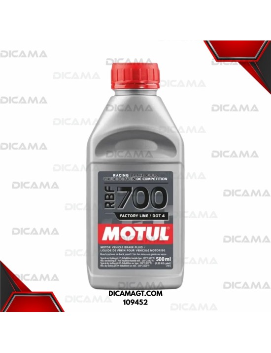 LIQUIDO DE FRENOS PINTA RBF 700 FACTORY LINE (12/500ML) MOTUL 109452