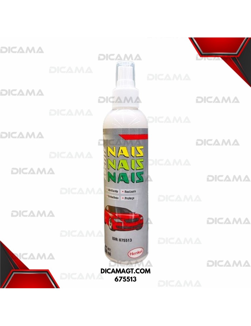 SILICON TABLERO ABRILLANTADOR NAIS 236ML GRIS LOCTITE 675513