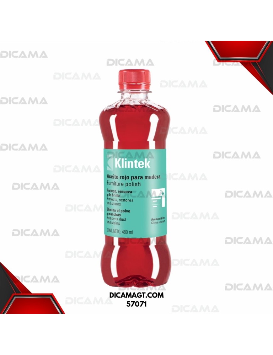 ACEITE ROJO PARA MUEBLES DE 480 ML TRUPER 57071