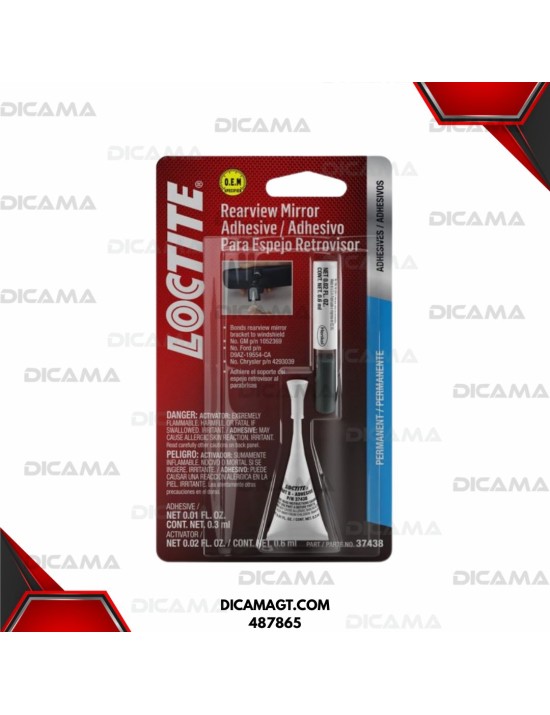 ADHESIVO ESTRUCTURAL PARA ESPEJO BLISTER LOCTITE 487865