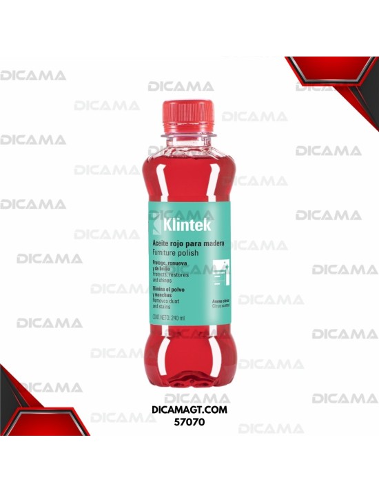 ACEITE ROJO PARA MUEBLES DE 240 ML TRUPER 57070