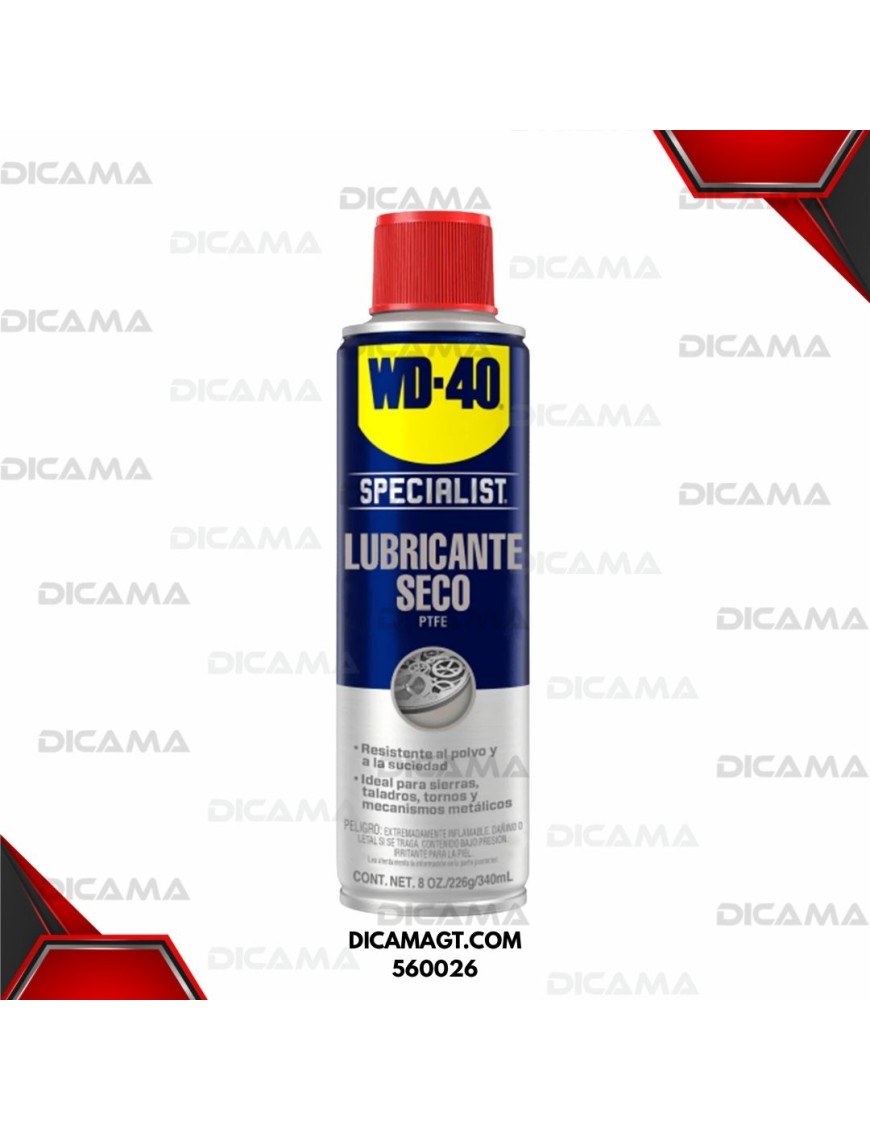 WD-40 AEREOSOL 8 ONZAS LUBRICANTE SPECIALIST SECO PTFE WD-40 560026