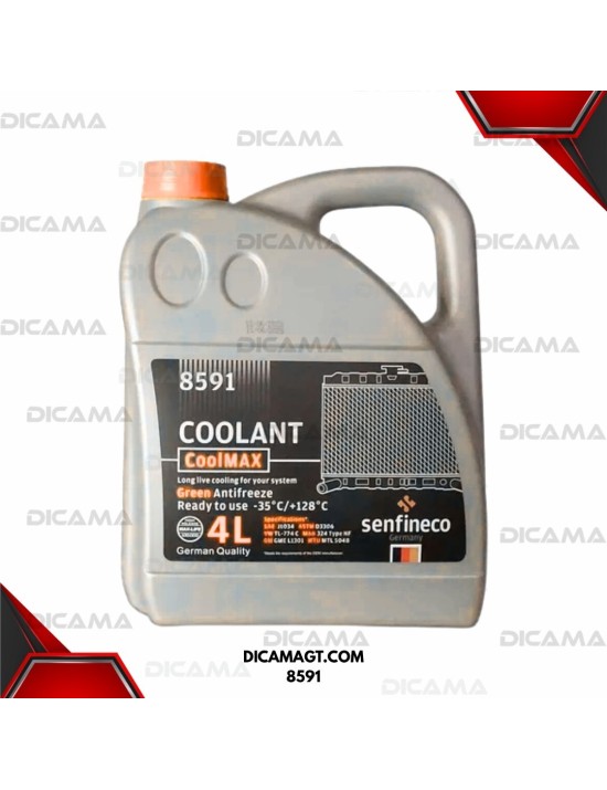GALON REFRIGERANTE 50% ORANGE COOLANT COOLFIT SENFINECO 8591