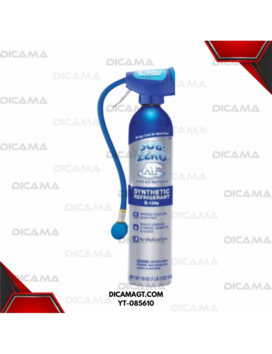 REFRIGERANTE SINTETICO R-134A PARA REPONER PERDIDAS DEL SISTEMA POR PEQUEÑAS FUGAS A/C PRO 345V/UNIDAD/302876000