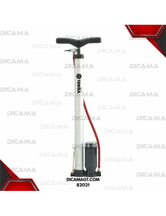 INFLADOR MANUAL CON MANOMETRO VOREL 82021