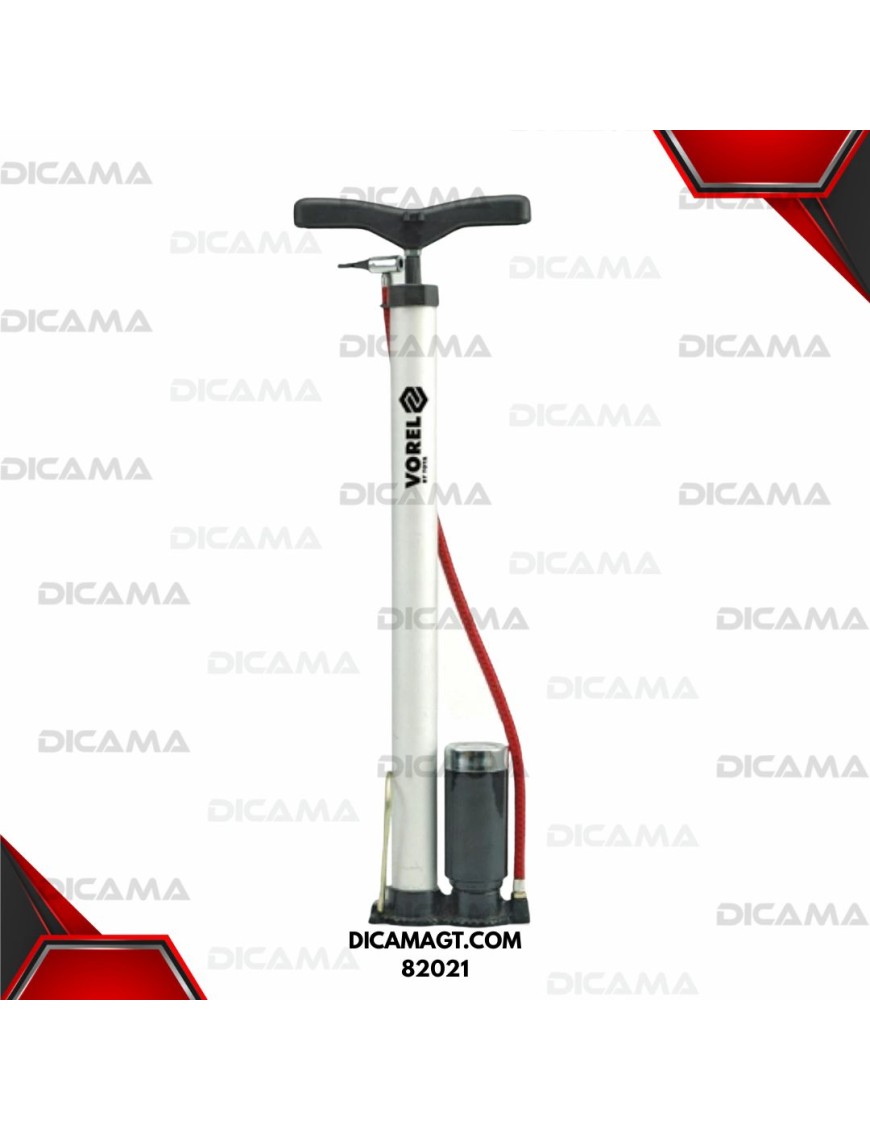 INFLADOR MANUAL CON MANOMETRO VOREL 82021
