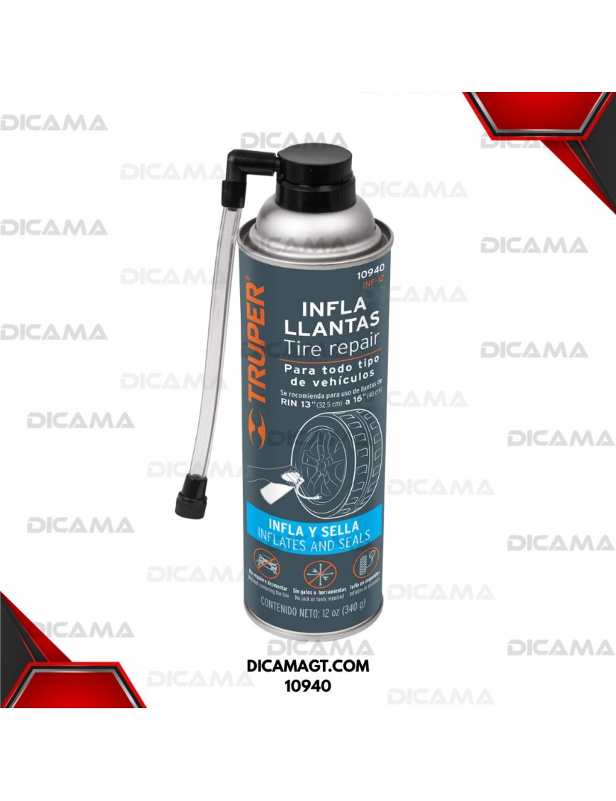 INFLADOR DE LLANTAS (SELLADOR) TRUPER 10940