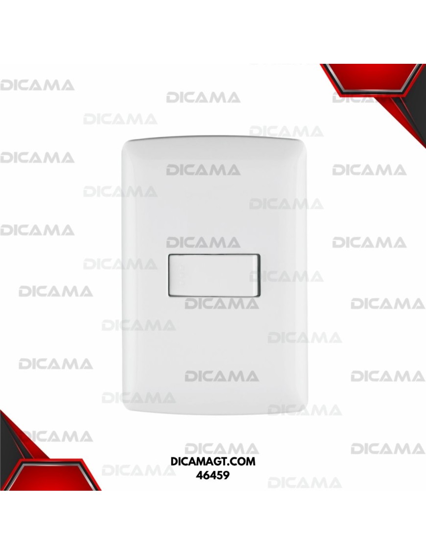 PLACAS CON INTERRUPTOR SENCILLO BLANCO VOLTECK 46459