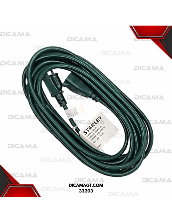 EXTENSION ELECTRICA 16/3 15 A 20 VERDE STANLEY 33203
