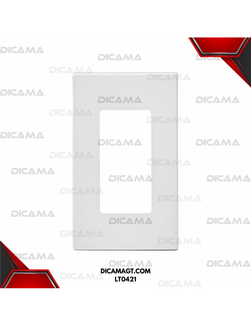 PLACA DECORA PLUS BLANCA /022-80301-SW CHINA LT0421